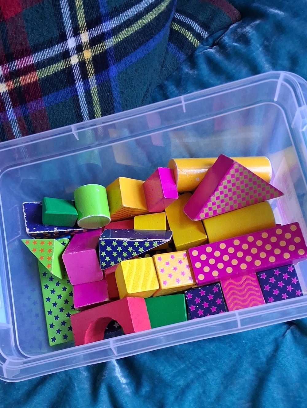 Wooden Building Blocks Set